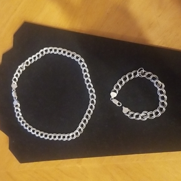 New Sterling silver necklace and Bracelet - Picture 7 of 10